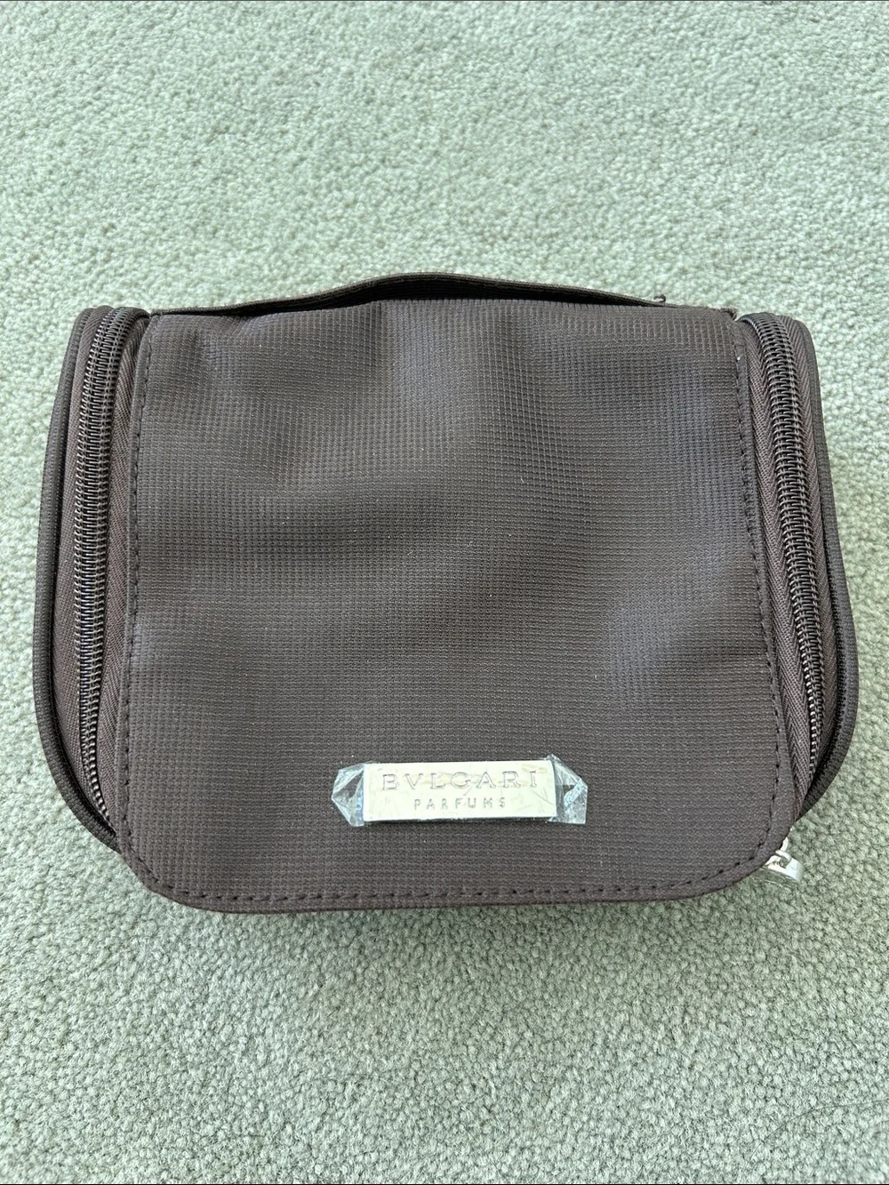 Bulgari Brown Travel Toiletry Bag
